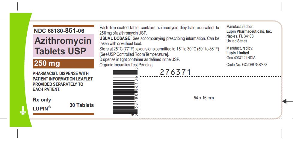 Bottle Label - 30 Tablets - 250 mg