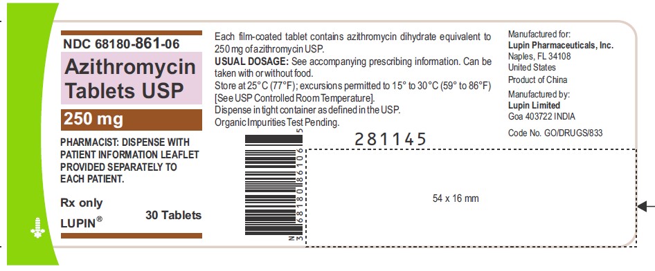 Bottle Label - 30 Tablets - 250 mg