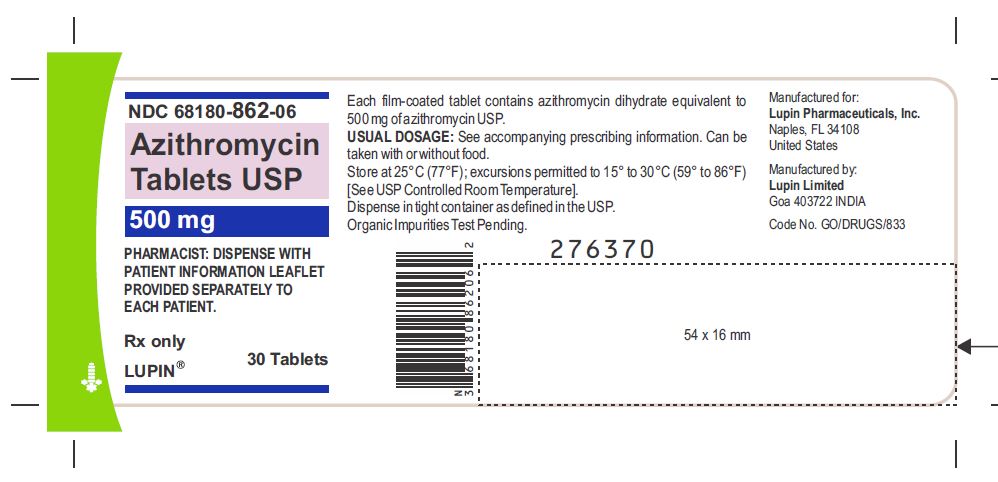 Bottle Label - 30 tablets - 500 mg