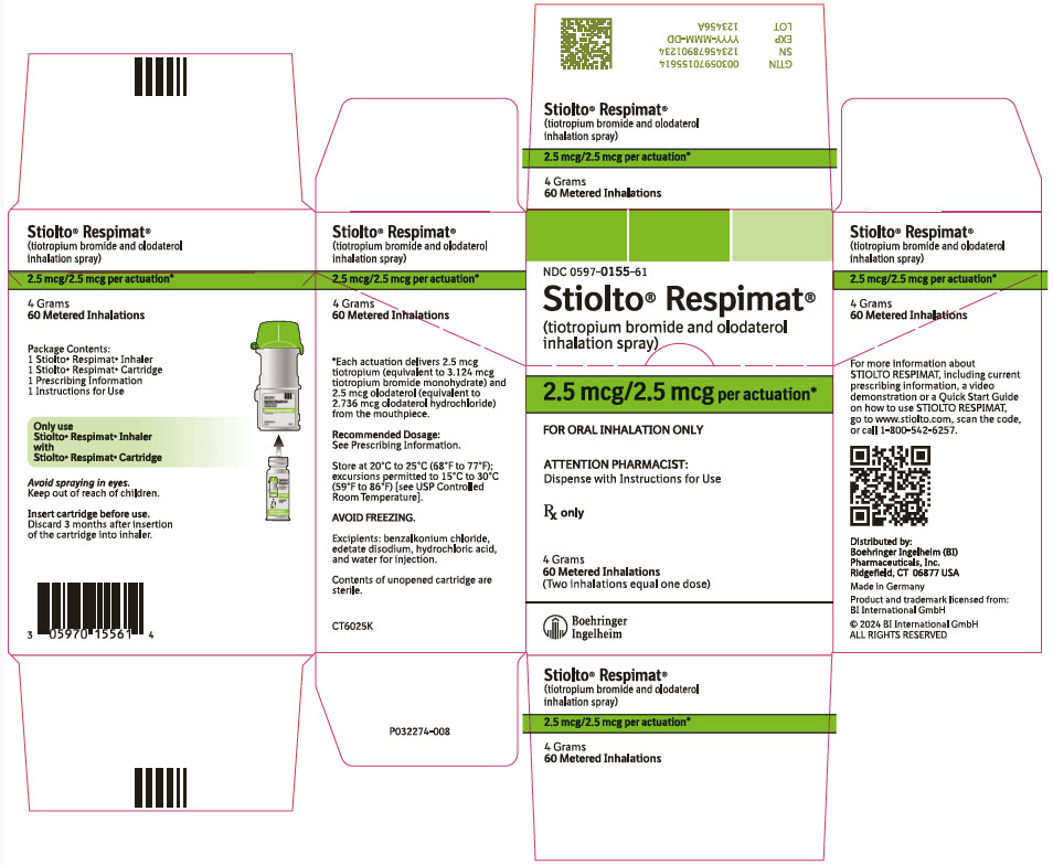 PRINCIPAL DISPLAY PANEL - 2.5 mcg/2.5 mcg Cartridge Carton