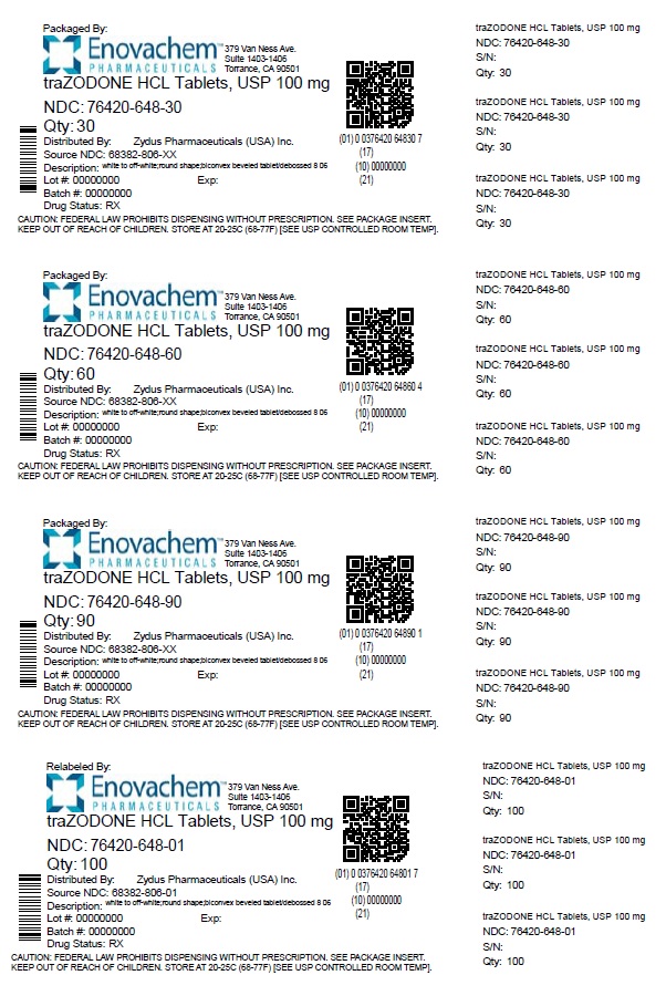 Trazodone Hyadrochloride Tablets, USP
