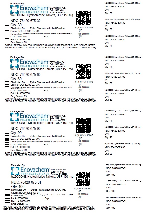 Trazodone Hyadrochloride Tablets, USP