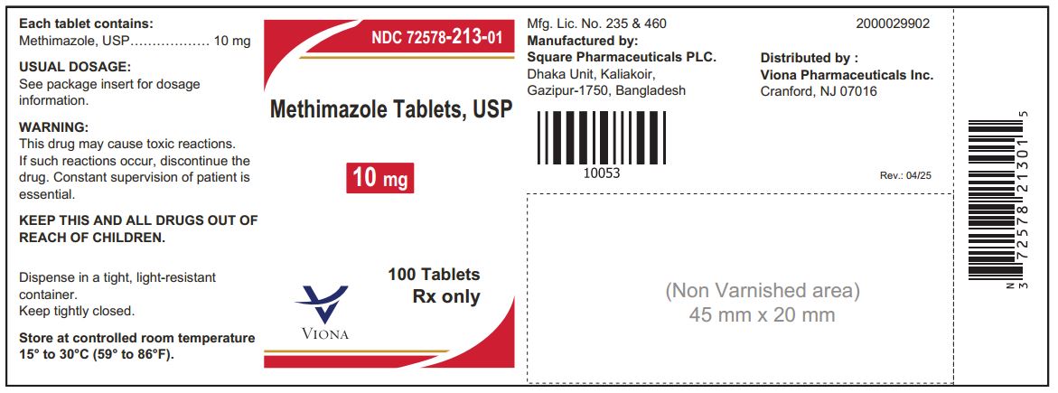 Methimazole Tablets, USP 10 mg