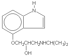 Pindolol Structural Formula 