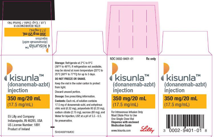 PACKAGE LABEL – Kisunla 350 mg Vial  