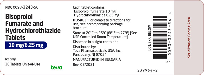 biso HCTZ 10 - 6.25mg label image