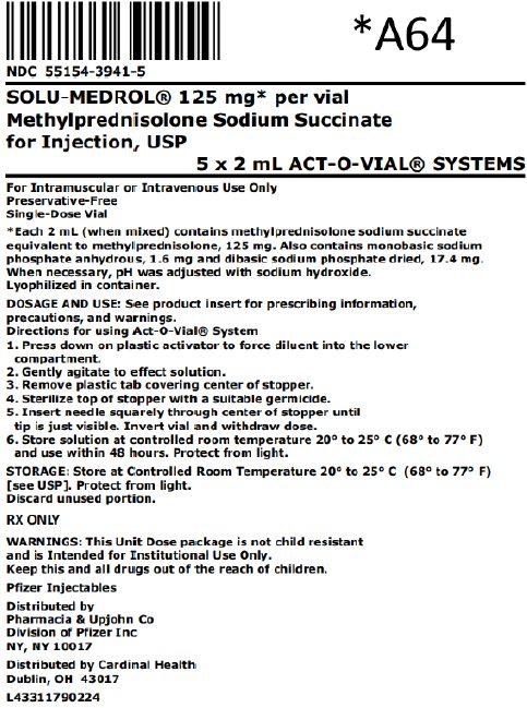 125mg/vial bag label