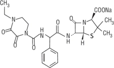 Chemical Structure of Piperacillin Sodium  