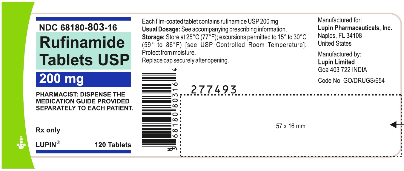 NDC 68180-803-16  Container Label of 120 Tablets