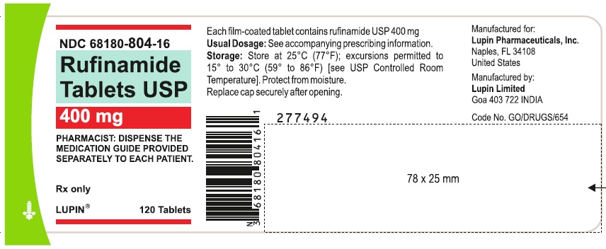 NDC 68180-804-16  Container Label of 120 Tablets