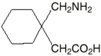 structural formula of gabapentin 