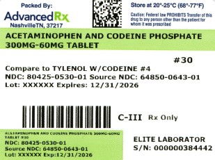 Acetamino and Codeine 300/60mg #30