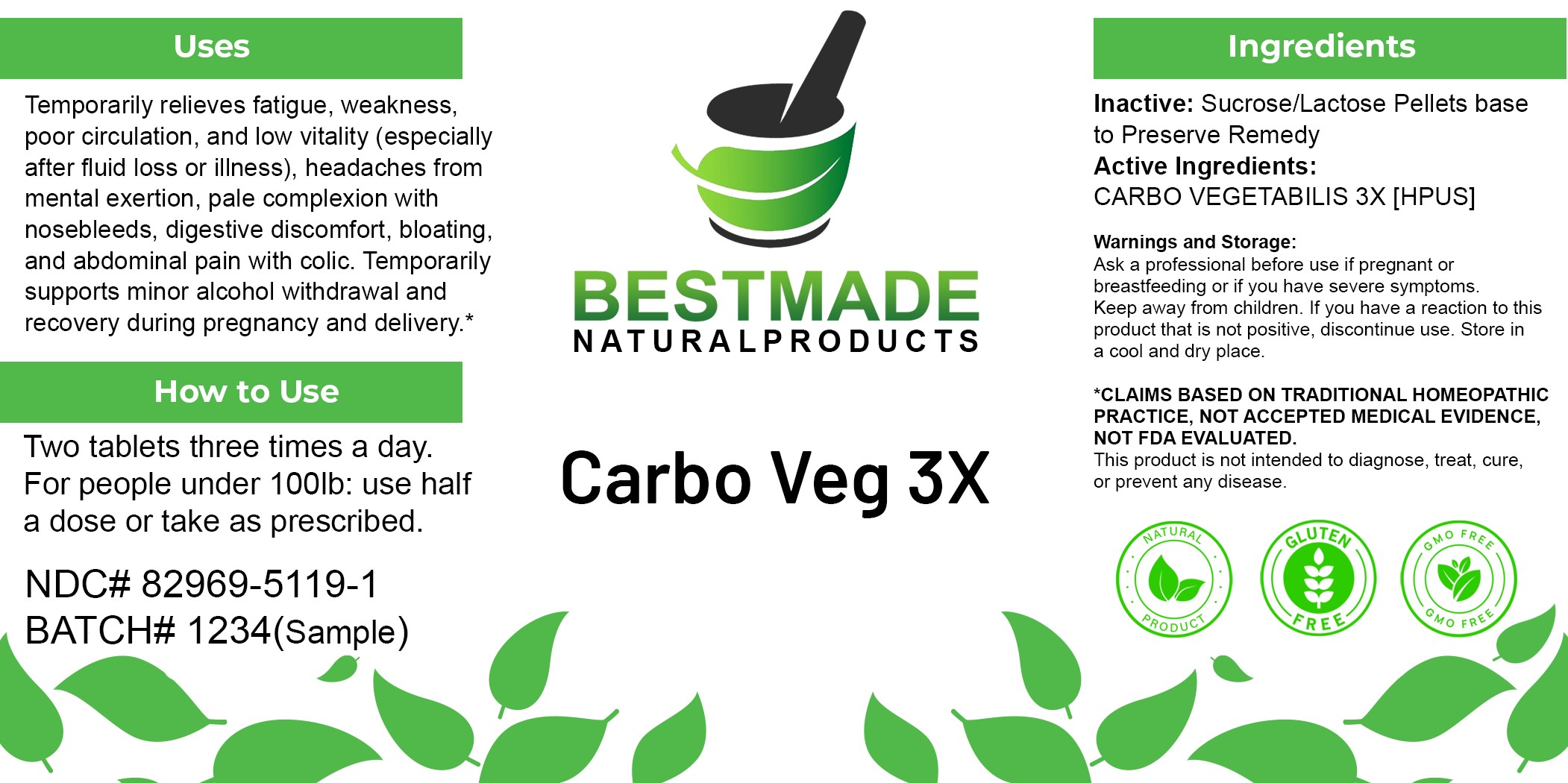 Carbo Veg 3X