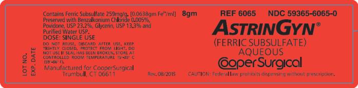 PRINCIPAL DISPLAY PANEL  8gm       NDC 59365-6065-0  AstrinGyn ®  (Ferric Subsulfate)  Aqueous  
