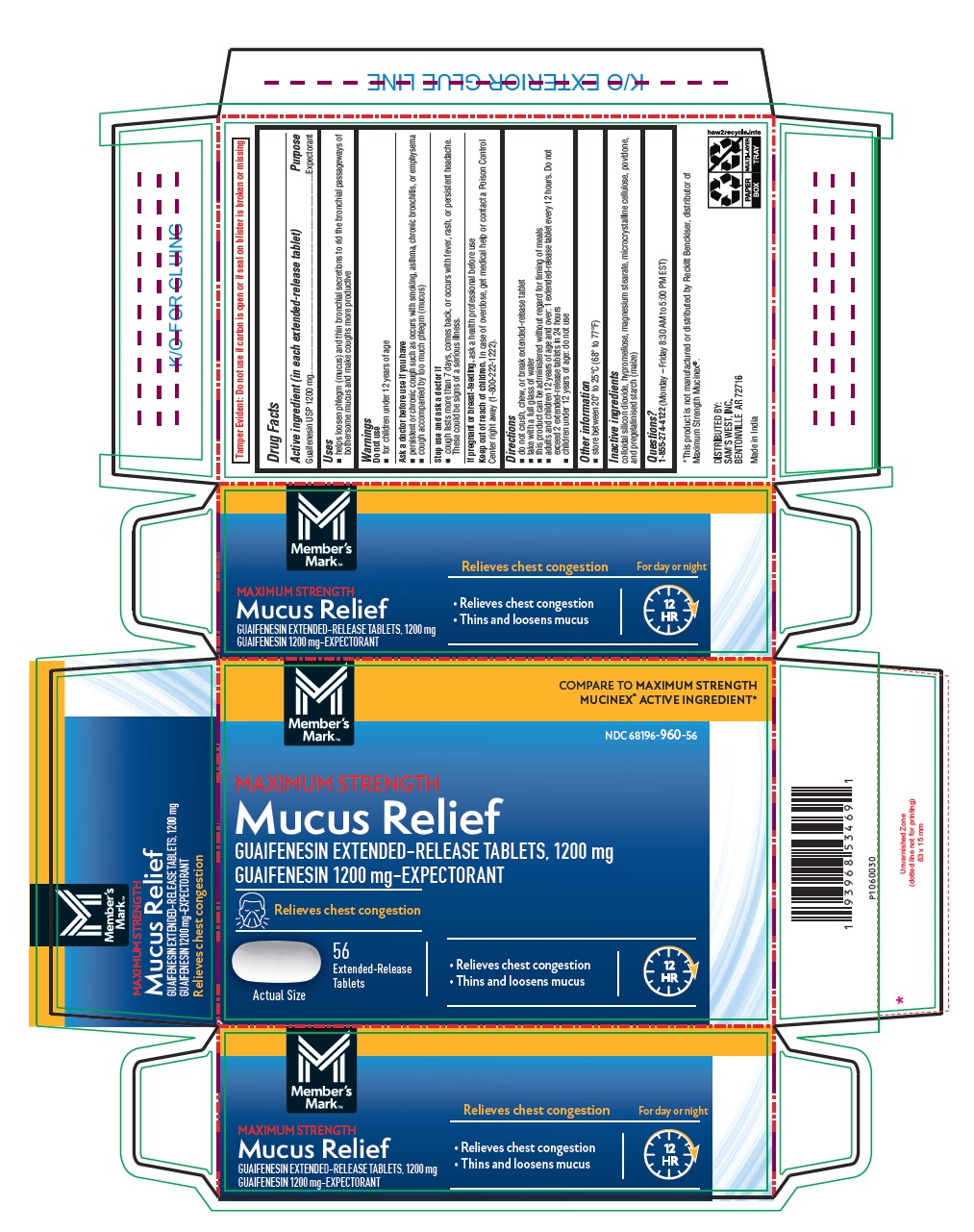 PACKAGE LABEL-PRINCIPAL DISPLAY PANEL - 1200 mg Blister Carton (56 (4 x 14) Tablets)
