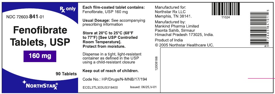Fenofibrate Tablets 160 mg Bottle Label