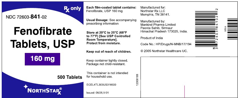 Fenofibrate Tablets 160 mg Bottle Label