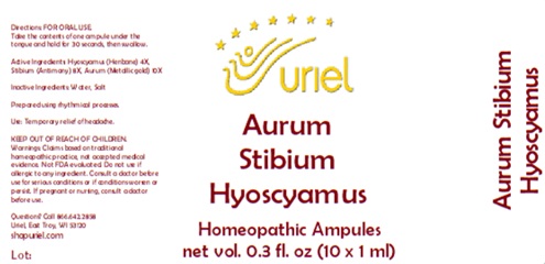 Aurum Stibium Hyoscyamus Ampules