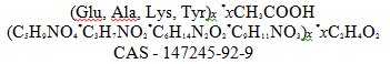 Glatiramer Acetate Structural Formula