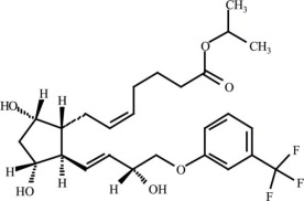 Chemical Structure of Travoprost  
