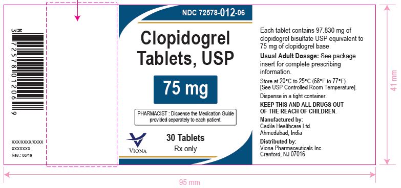 Clopidogrel Tablets, 75 mg