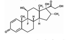 The structural formula for OZURDEX® is an intravitreal implant containing 0.7 mg (700 mcg) dexamethasone in the NOVADUR® solid polymer sustained- release drug delivery system. OZURDEX® is preloaded into a single-use, DDS® applicator to facilitate injection of the rod-shaped implant directly into the vitreous. The NOVADUR® system contains poly (D,L-lactide-co-glycolide) PLGA intravitreal polymer matrix without a preservative. The chemical name for dexamethasone is Pregna-1,4-diene-3,20-dione, 9-fluoro-11,17,21-trihydroxy-16-methyl-, (11β,16α)-.