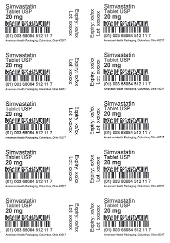 20 mg Simvastatin Tablet Blister