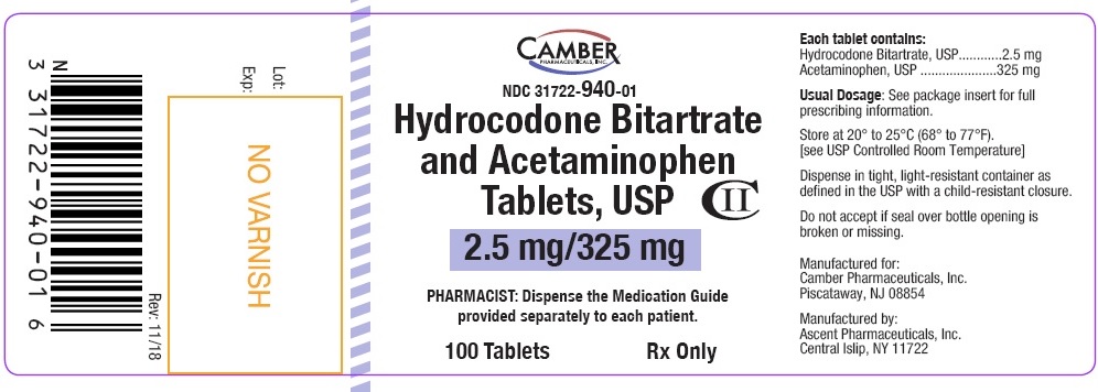 2.5 mg- 100 count