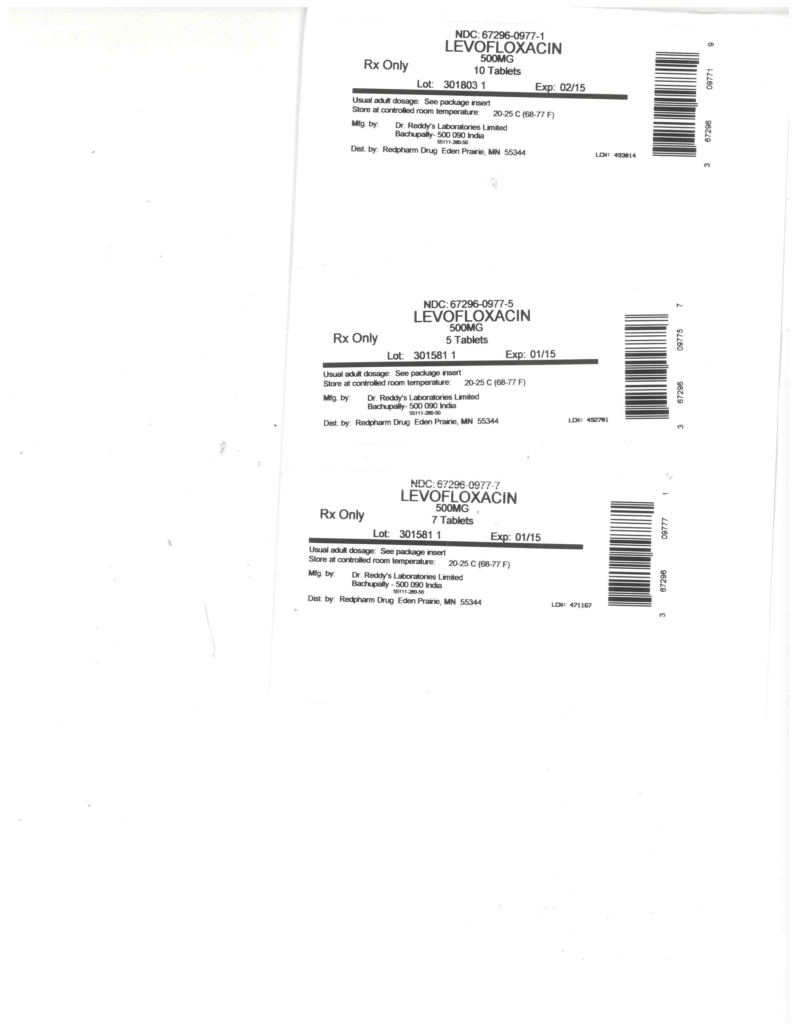 LEVOFLOXACIN 500MG