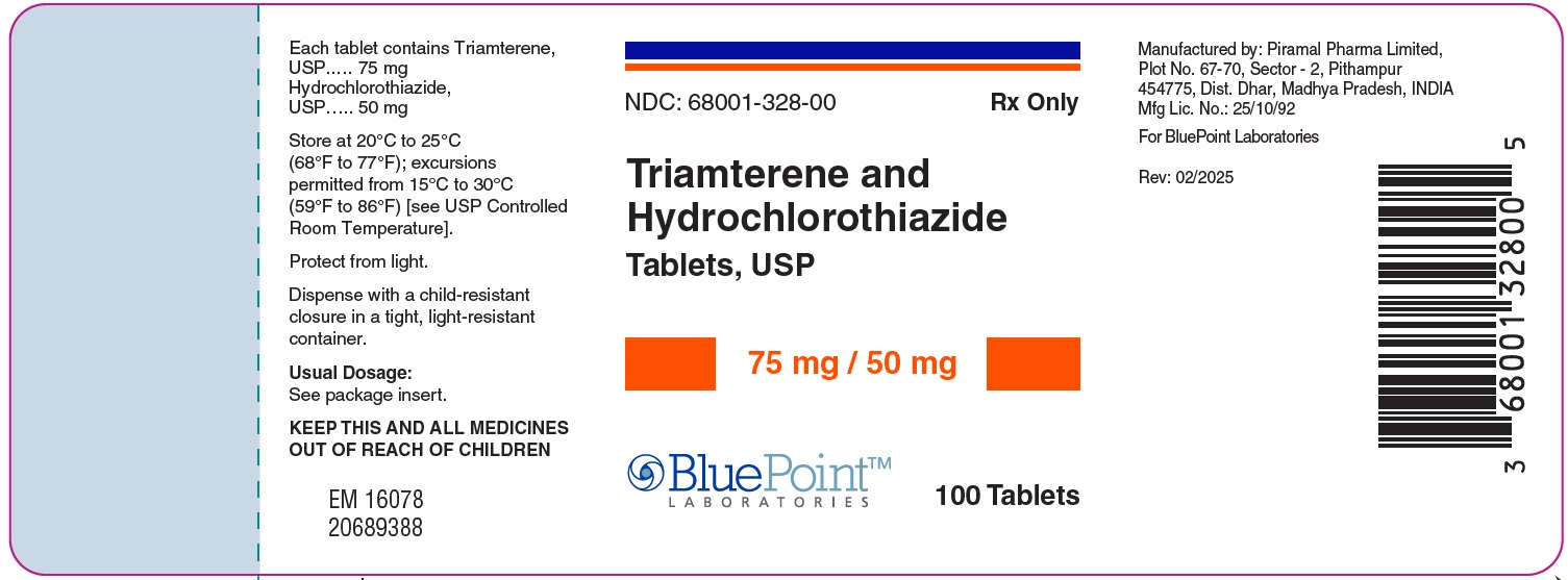 Triamterene Tabs Labels 75mg 100s 02-2025