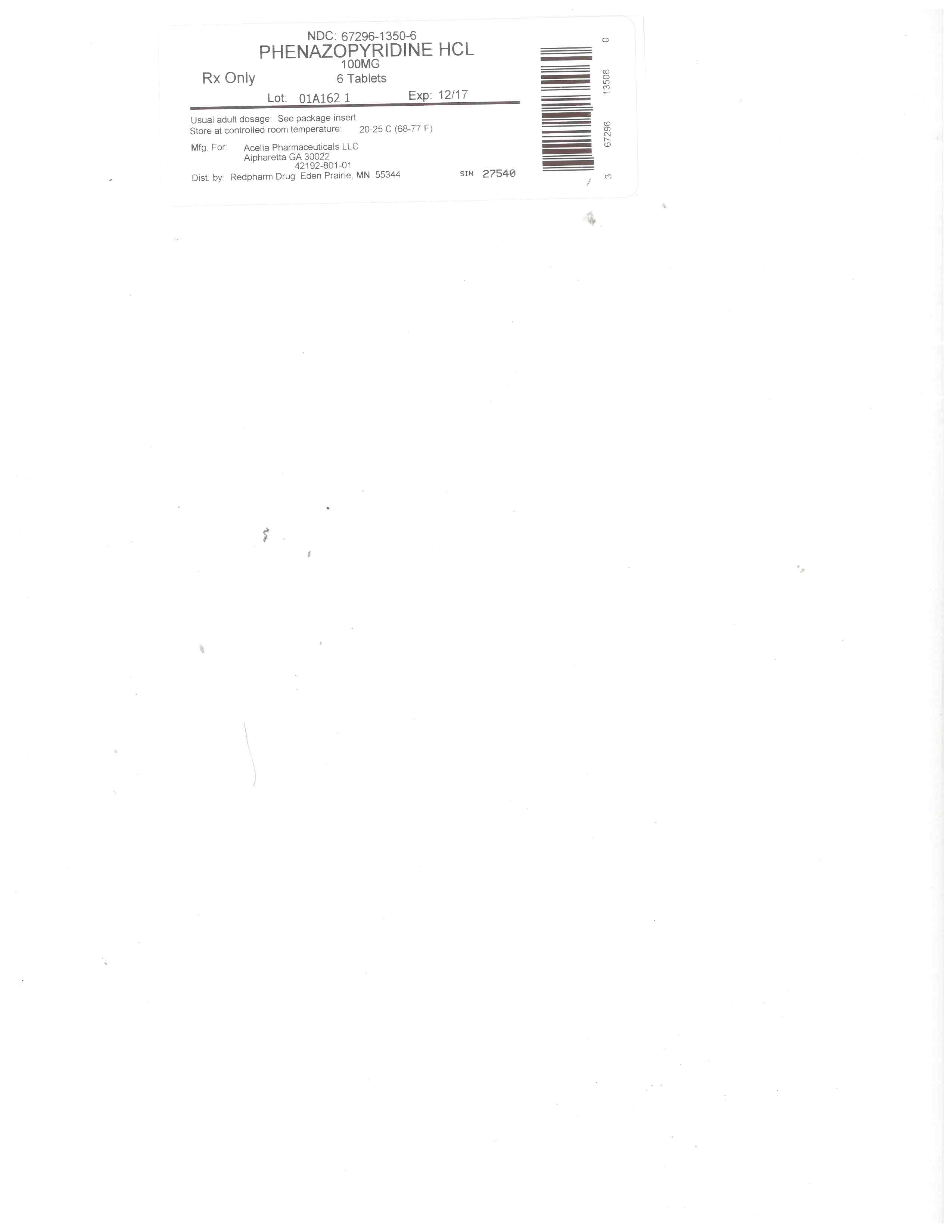 PHENAZOPYRIDINE 100MG
