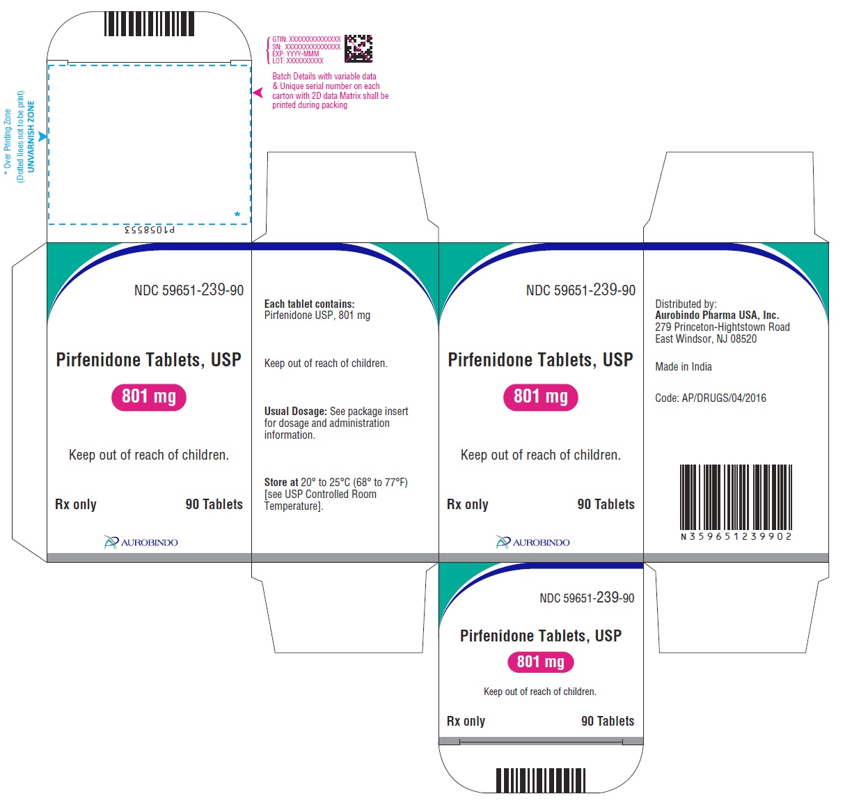 PACKAGE LABEL-PRINCIPAL DISPLAY PANEL - 801 mg  (90 Tablets Container Carton Label)