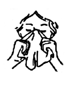 blowing nose