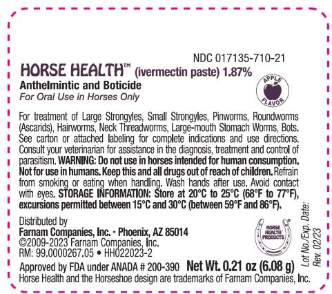 Horse Health - Container Label - 6.08g