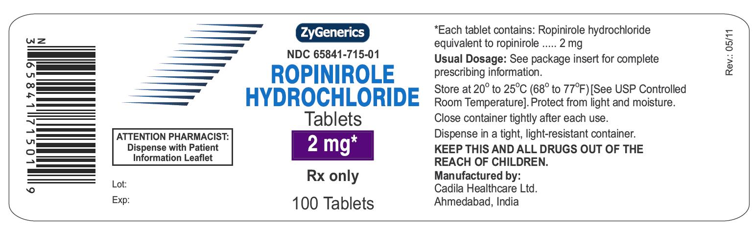 ropinirole hcl tablets, 2 mg