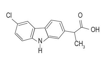 Chemical Structure of Carprofen  