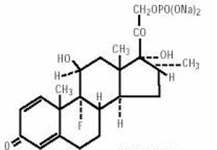 Dexamethasone sodium phosphate structural formula