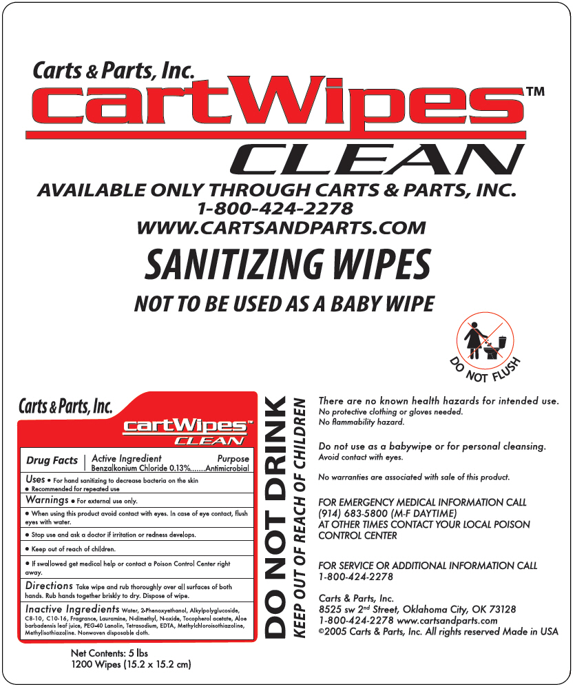 PRINCIPAL DISPLAY PANEL - 1200 Wipe Pouch Label