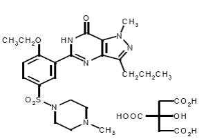chemical structure of sildenafil citrate