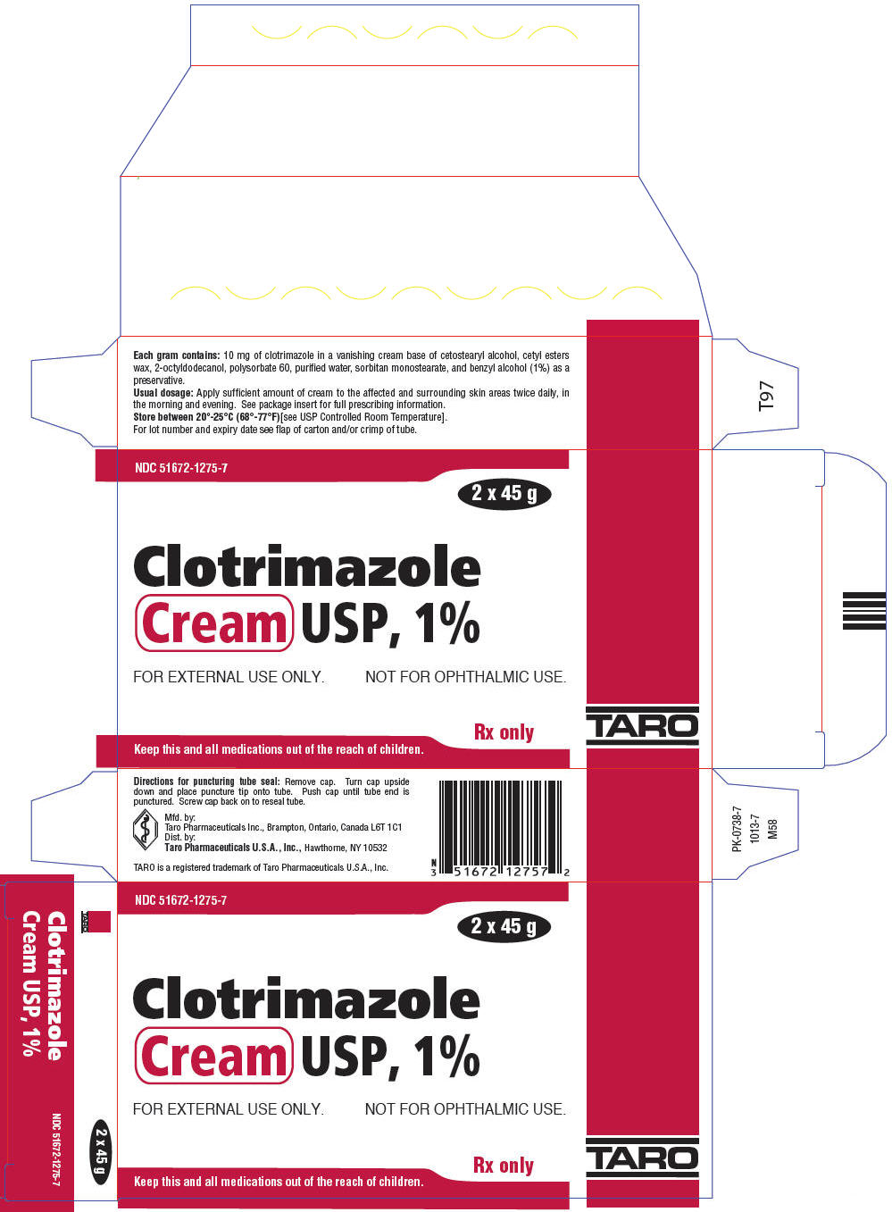 Principal Display Panel - 2 x 45 g Tube Carton