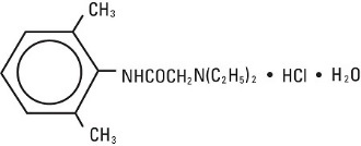 structural formula lidocaine hydrochloride usp