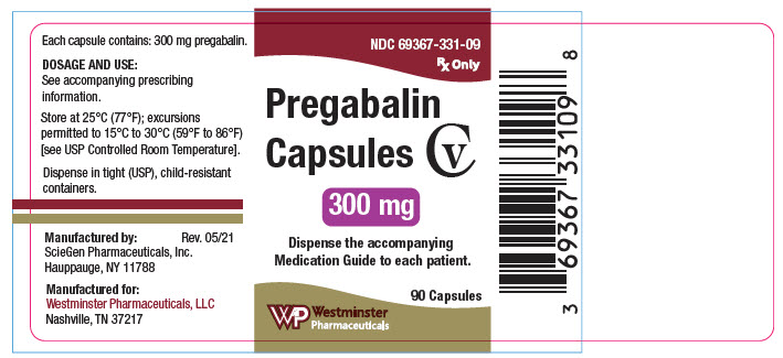 PRINCIPAL DISPLAY PANEL - 300 mg Capsule Bottle Label