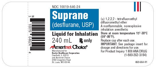 Suprane Amerinet Choice Representative Container Label  NDC 10019-646-24