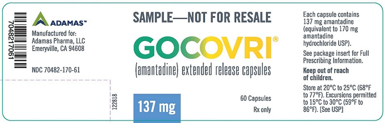 PRINCIPAL DISPLAY PANEL - NDC 70482-170-61 - 137mg 60-count Bottle