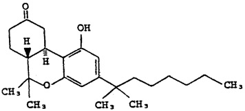 Structural formula of Cesamet