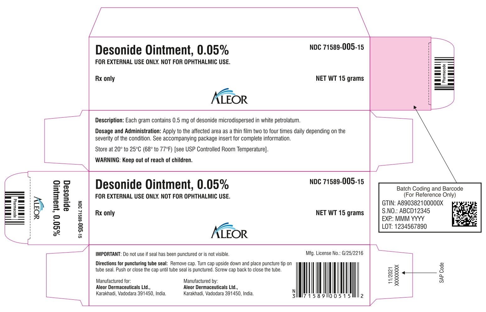 15 g carton