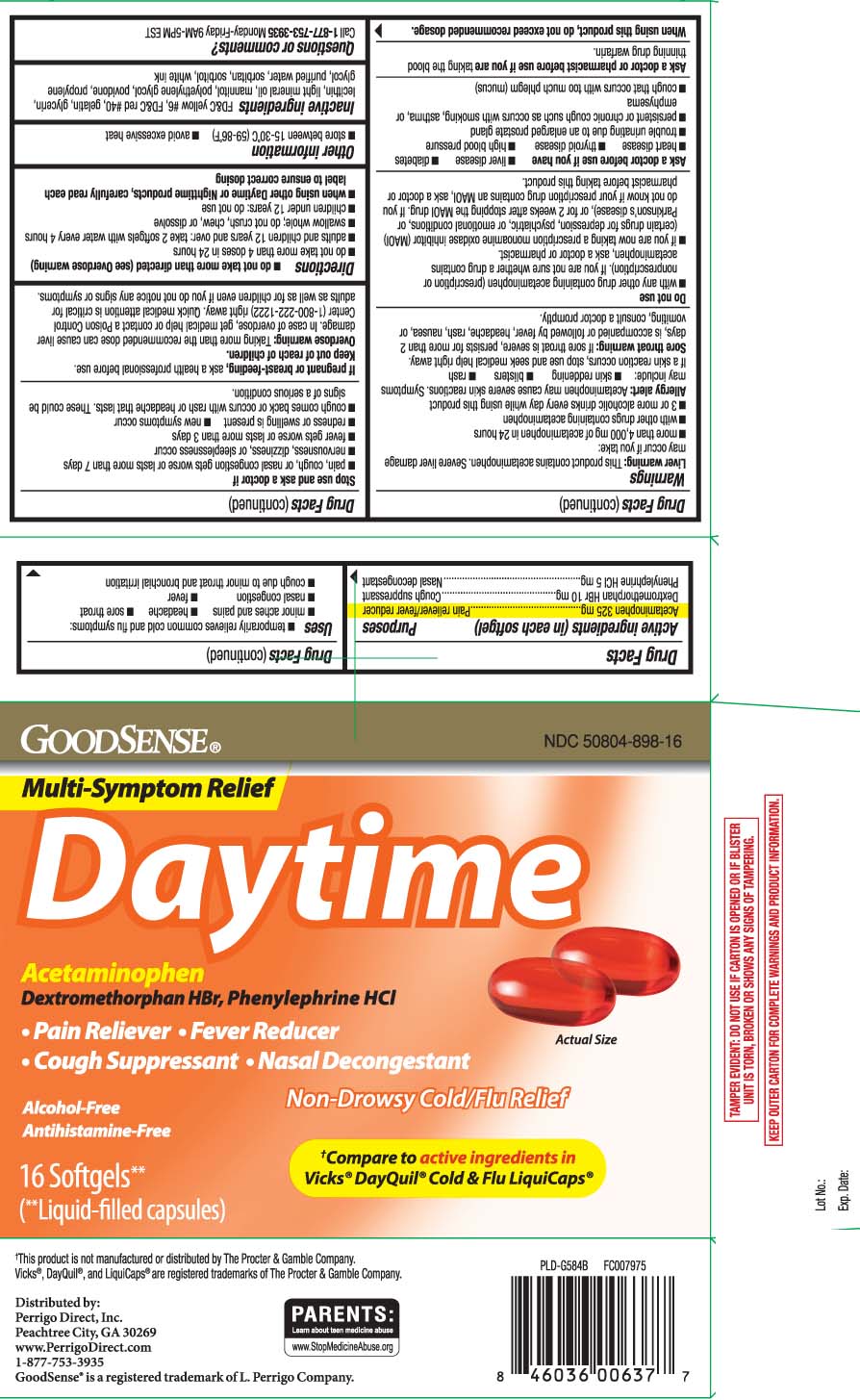 Acetaminophen 325 mg, Dextromethorphan HBr 10 mg, Phenylephrine HCl 5 mg