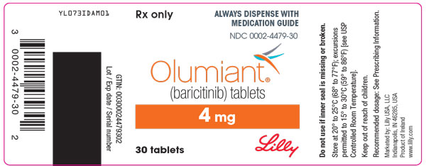 PACKAGE LABEL – OLUMIANT 4 mg 30ct Bottle  