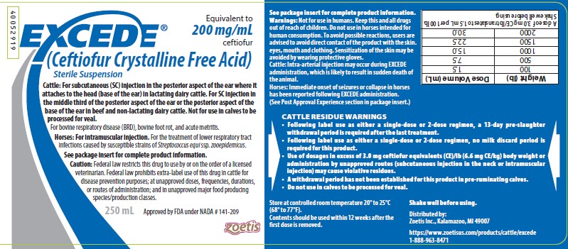 250mL label