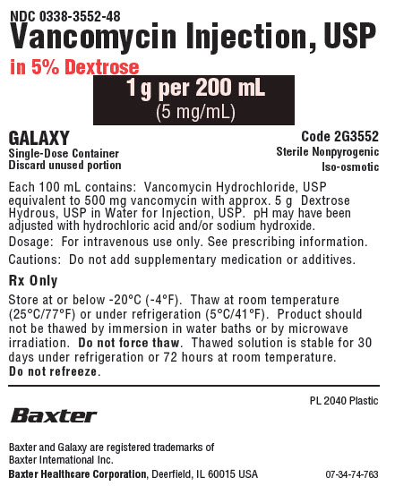 Vancomycin Representative Container Label 0338-3552-48 